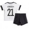 Baby Fußballbekleidung Deutschland Ilkay Gundogan #21 Heimtrikot WM 2022 Kurzarm (+ kurze hosen)